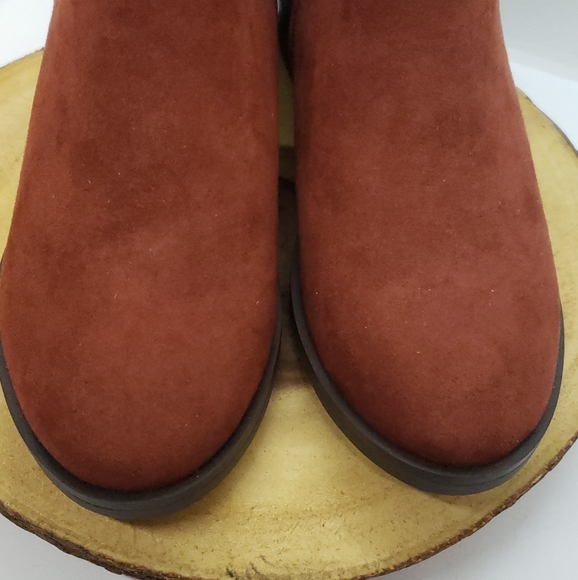 Rust Suede Boots - Picture 4 of 5